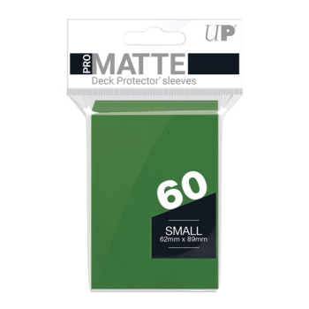 Ultra-Pro-60-Small-Matte-Deck-Protector-Sleeves-Green